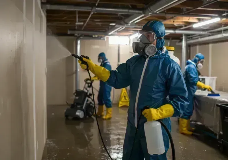 Basement Sanitization and Antimicrobial Treatment process in Blaine, WA